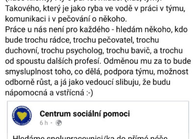 Sdílení inzerátu na FB